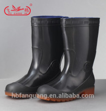 Pvc rain boots for farm, safety rain boots