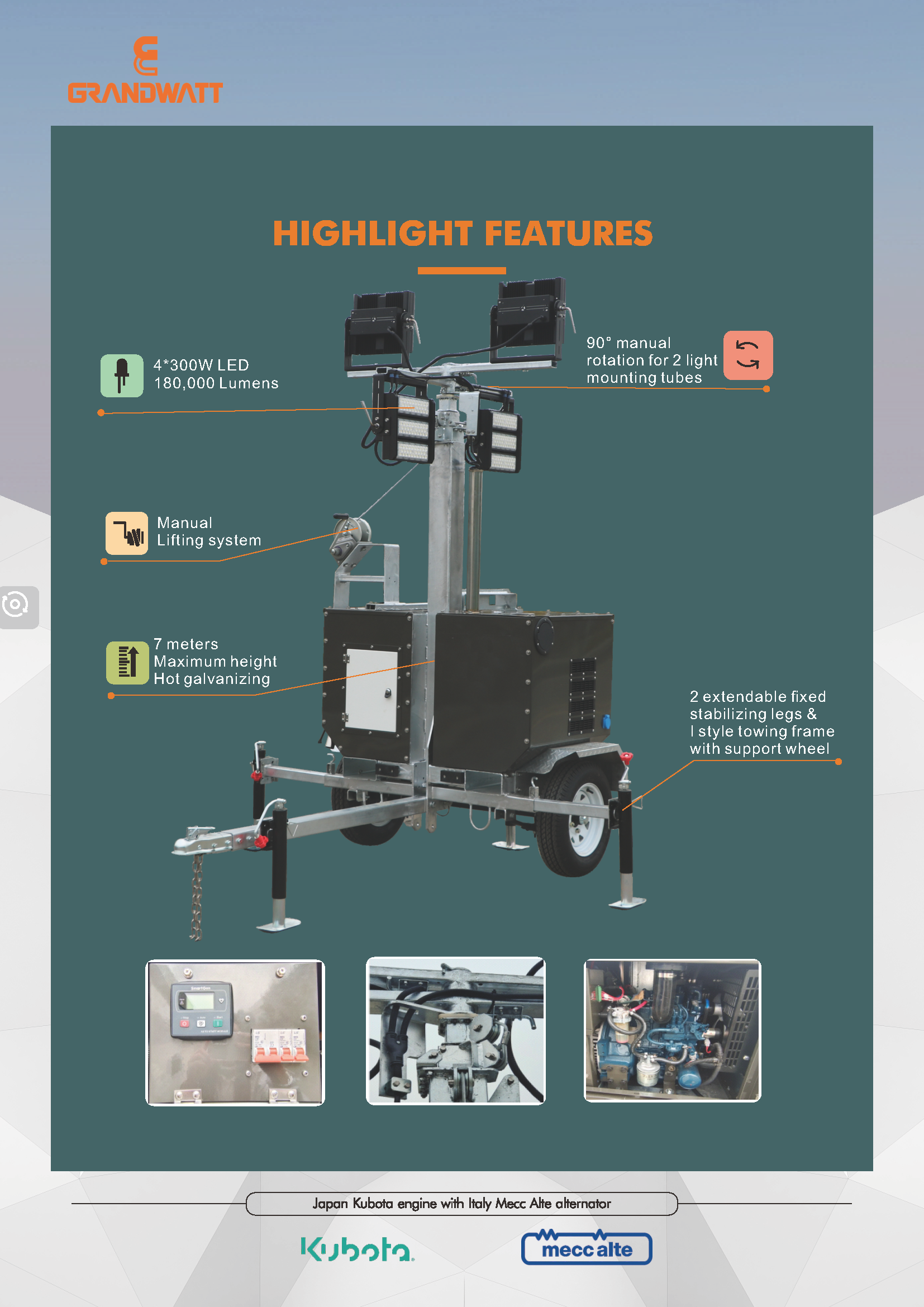 Kubota light tower