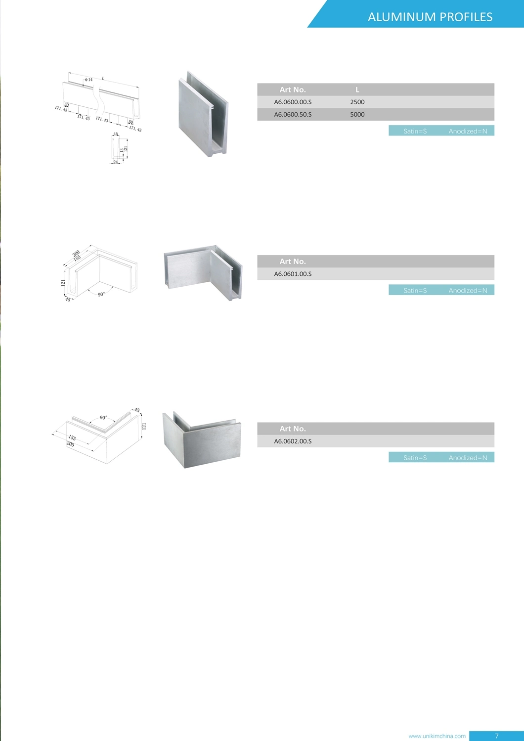 Construction Profile Aluminum Material Profile Accessories Aluminum Glass Deck Railing Systems