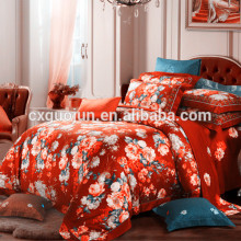 polyester transfer printing satin fabric home textail fabric