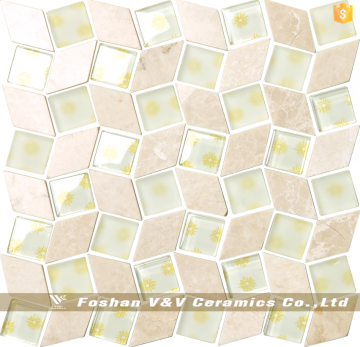 Hand Painted Mosaic,Glass Tile Kitchen Mosaic Tile