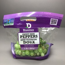 Made in China Zipper Handle Bag Fruit Vegetable Fresh Keeping Packaging Bag