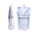 bolsa de bico de plástico biodegradável para embalagem de água