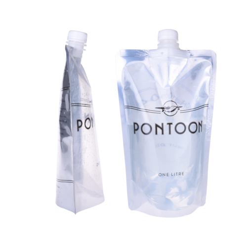 biogradable plastic spout pouch for water packaging