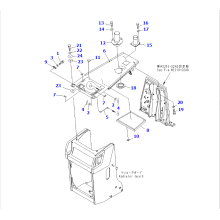 Moteur Hood Ass&#39;y 11y-54-12301 pour le moteur n ° SAA4D102E-2C-4