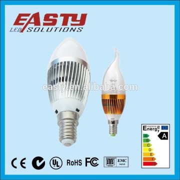 3/4w led candle light bulb e27 e12 e14 clear led candle bulb