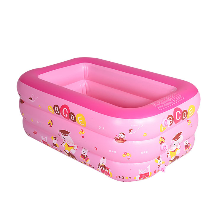 Надувной маленький бассейн розовый надувный детский бассейн
