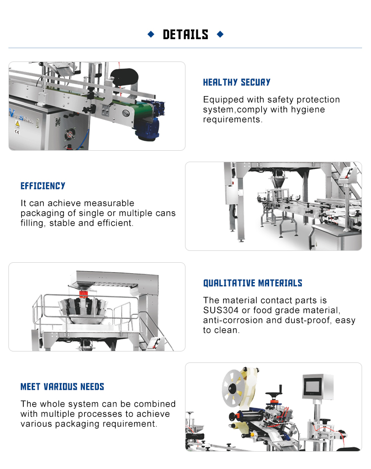Hot Sale Particle Automatic Weighing Filling Machine For Sugar Ice Candy Tea Rice Nut Biscuit Spice Sealing Capping And Labeling