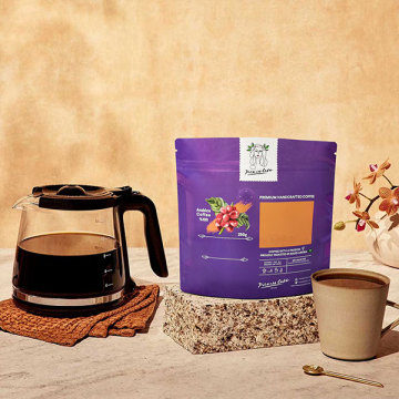 Eco Friendly 100% Composable Composable 12 Oz Coffee Bags Dengan Valve