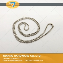 wholesale silver bead chain for locking tag
