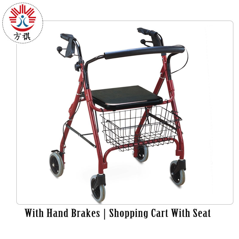 Rollator Walker With Seat Shopping Cart