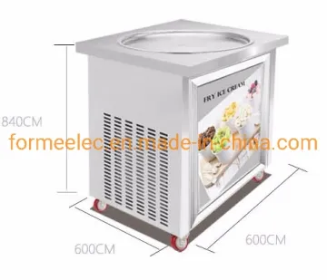 50cm Round Plate Ice Cream Roller Fry Ice Cream Machine