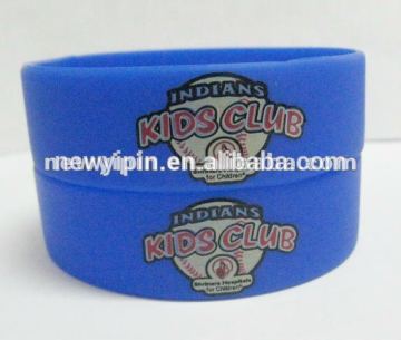 Factory Directly Sell Custom Wide Picture Printied Wide Rubber Band Bracelets