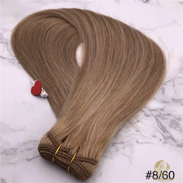 Russian P8/60 Machine weft hair