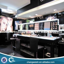 black makeup mac cosmetic display stand