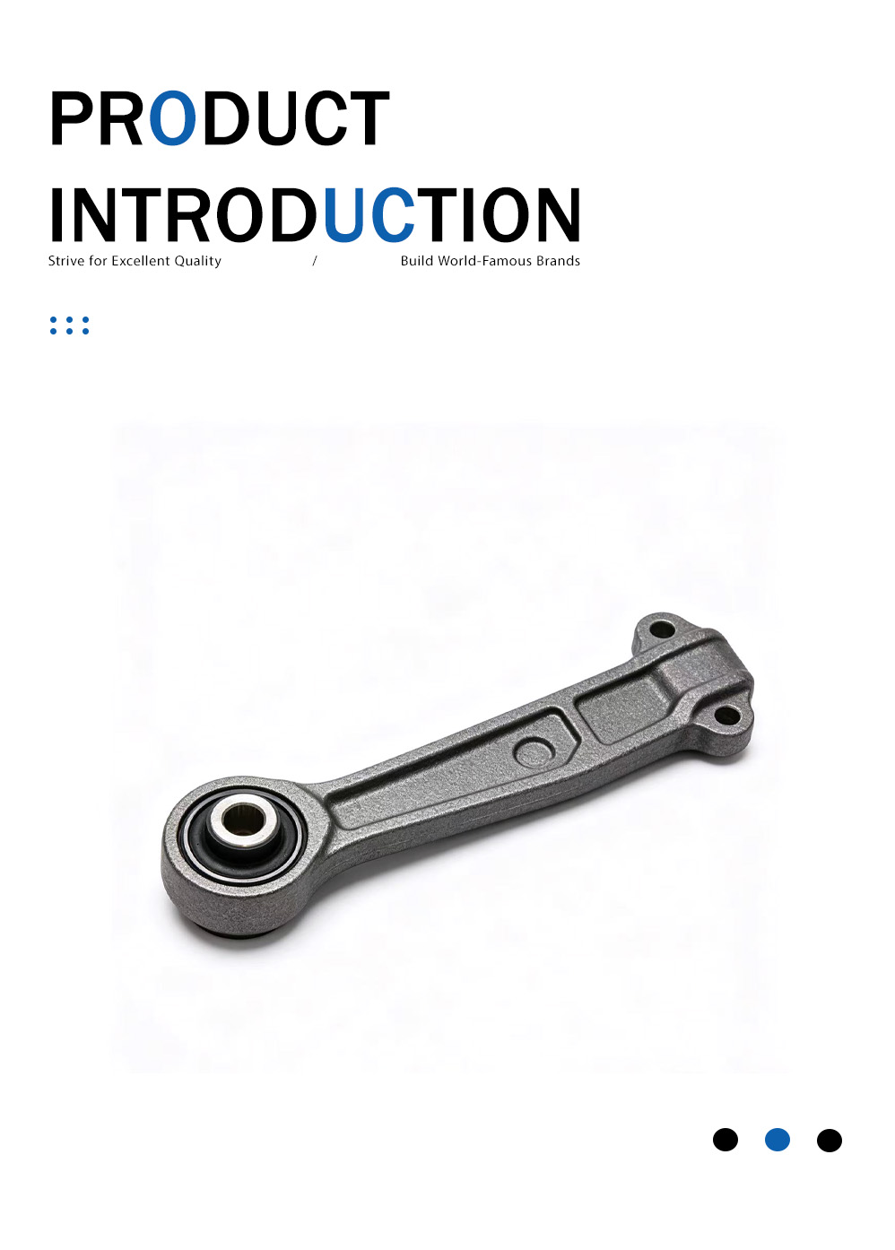Литье автомобильного рычага управления из чугуна Cast Iron Automotive Control Arm Casting