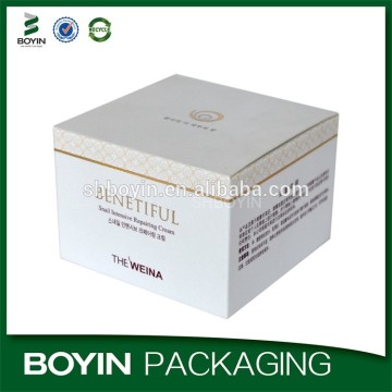 Premium quality ivory carboard custom korean cosmetics brands packaging box wholesale