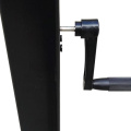 good quality black color table base 75x75xH(670--1030)mm crank adjustable table tube