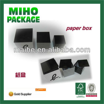 white kraft paper box/foldable cardboard box/custom designed paper box