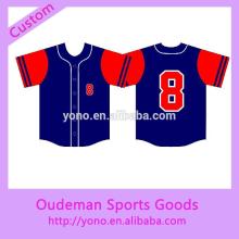 Custom wholesale sublimation baseball jersey
