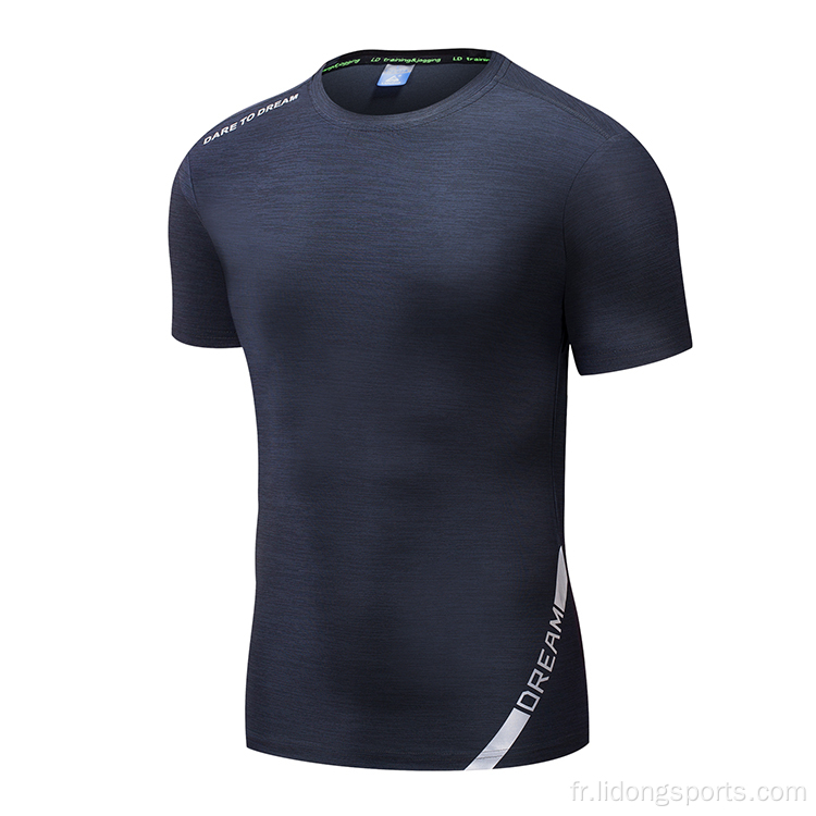 T-shirt Men de compression à imprimerie personnalisée