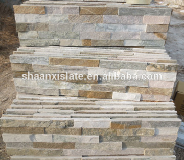 Gold line decorative stone culture slate