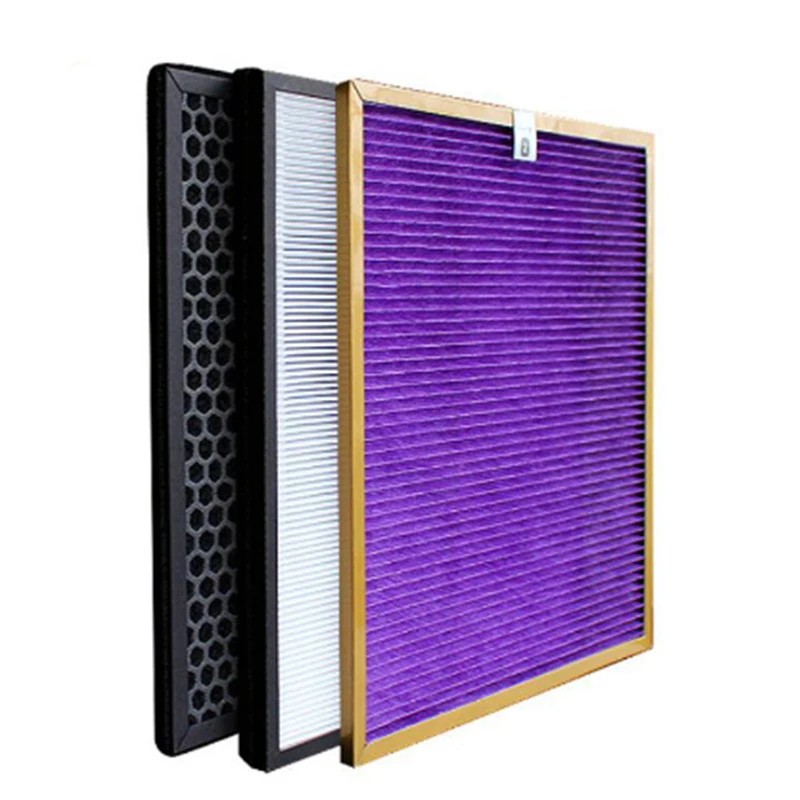 Manufacturer Air Filter Dust Collection Separator Purple Filter Antibacterial Deodorant Filter Raplacement for Philips Air Purifier AC4372/AC4004