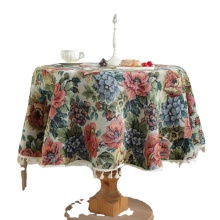 Vintage Round Table Cover for Kitchen: Discover the Perfect Rose Accent