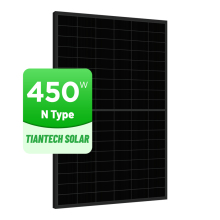 All Black Low Cost China Mono N Type Solar Modules 410W-450W