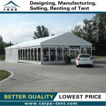 15x30 meters glass wedding tentage, glass wedding marquee for 300 seated guests