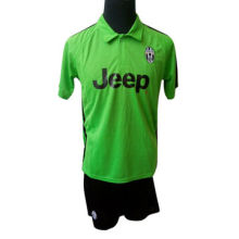 Soccer sets, Juventus away in green, 100% Polyester, Quick-dry Fabric, with Sublimation PrintingNew