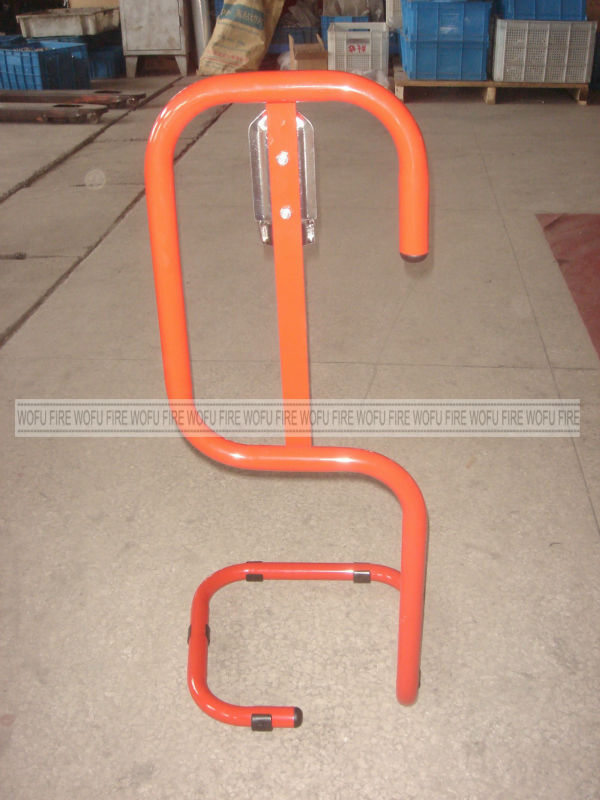 Single red Tubular Fire Extinguisher Stand