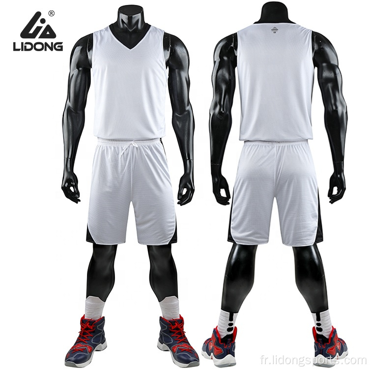 Ensembles d&#39;uniformes de basket-ball confortables de l&#39;équipe de gros