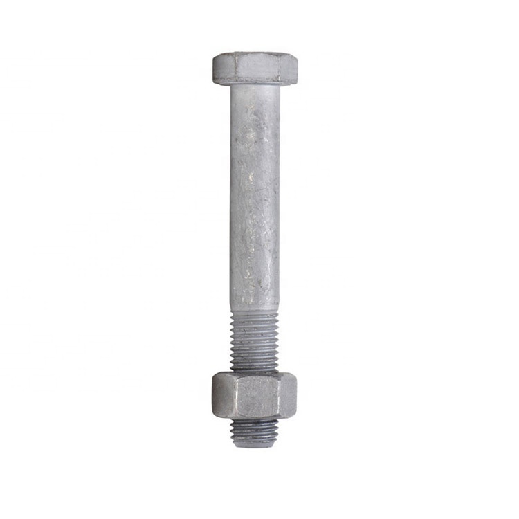 Hot Daucht Galvanized Steel Hex Bolt