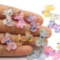 Glitter Sequins Mini Bowknot Resin Charms Cute Flatback Resin Cabochons για παιδιά μαλλιών ή τηλεφώνου αξεσουάρ αξεσουάρ Υλικά