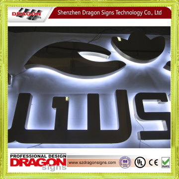 advertising business name LED back lighting led sign