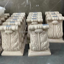 Roman and Greek Architectural Beige Cream Stone Corbels: Marble Capitals and Brackets