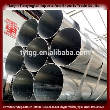 round zinc coated galvanized iron tubes