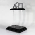 Trofeo medaglia acrilica vuota trasparente personalizzata APEX School