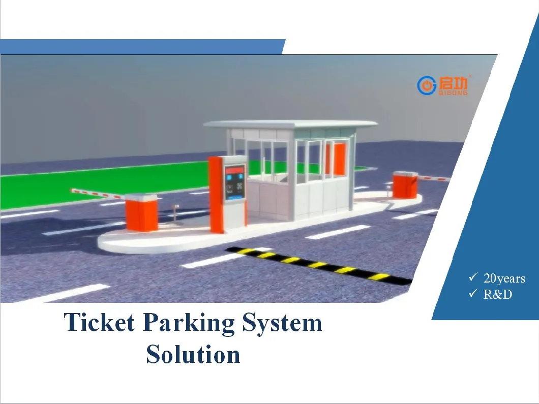 Automatic Barcode Ticket Dispenser Parking Barrier Systems