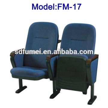 FM-17 Cheap college student auditorium chairs with writing table