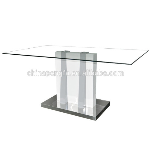 High gloss white modern dining table in big size