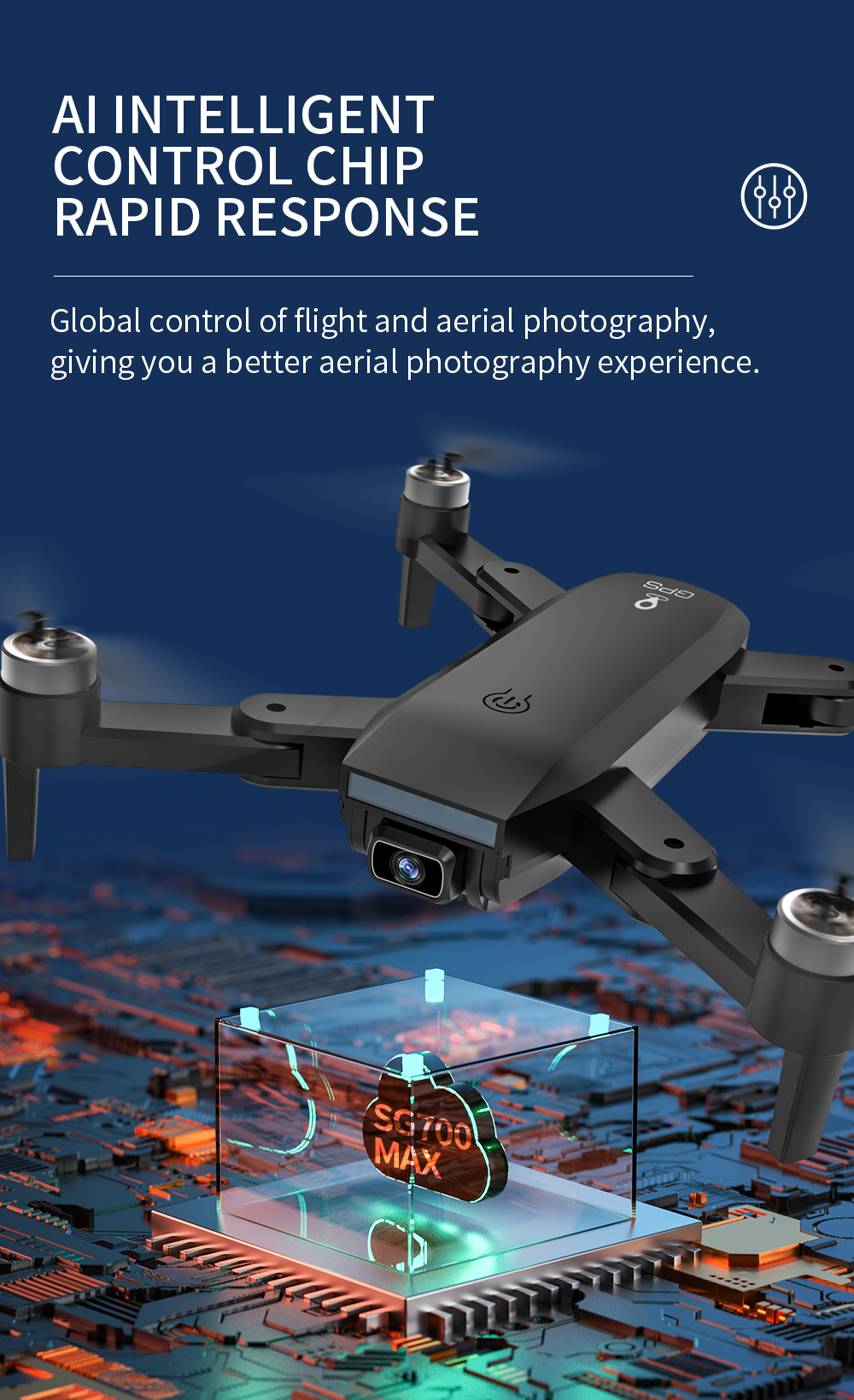 New SG700 MAX Drone GPS 6K 5G WiFi Video FPV Quadrotor Flight 28 Minutes RC Distance 1200m Brushless Motor Foldable Quadcopter