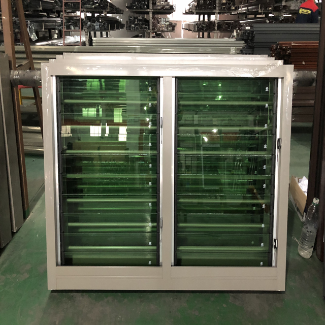 Aluminum Glass Shutter Window Designs for Bathroom