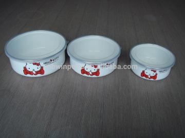 porcelain enamel bowl ,salad bowl set