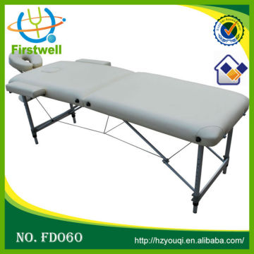 Aluminum massage table oval massage table/white massage table bed