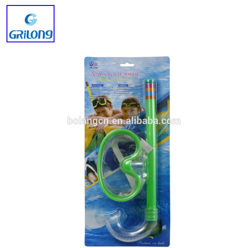 China waterproof and wide vision mask and snorkel set