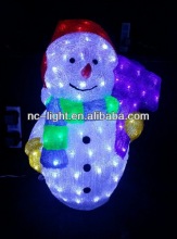 hot led sculpture light led motif light snowman light for street square decoration