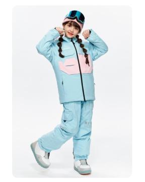 Children's Ski Suit Girls Work Clothes Thickened