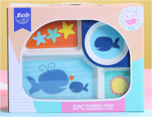 Cute Bamboo Baby Tableware Set Wholesale